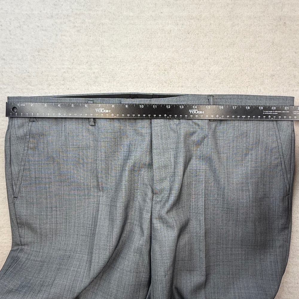 Tazio Italy Mens Ultra Slim Fit 2 Piece Suit Gray Sharkskin 50R 44W NWT sleek - Picture 10 of 16